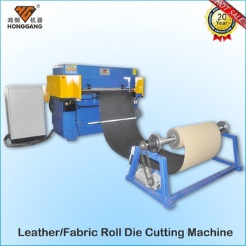 auto-feeding leather and fabric cutting machine for roll materials